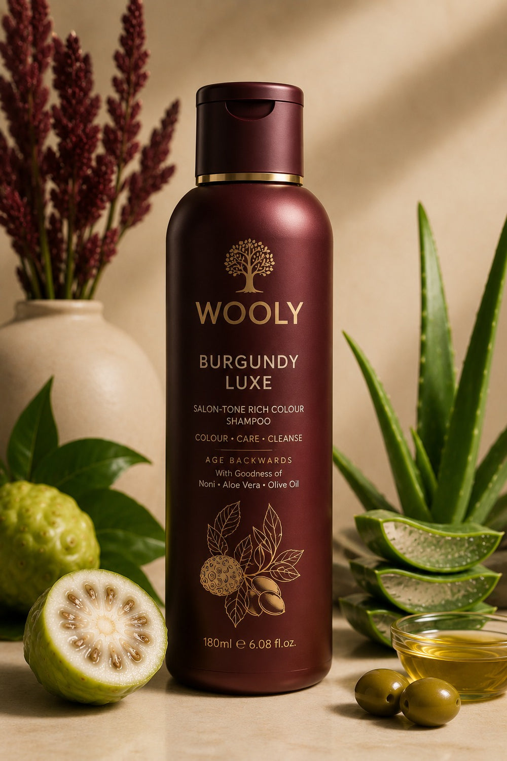 WOOLY Hair Colour Shampoo — Burgundy