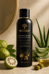WOOLY Hair Colour Shampoo — Natural Black