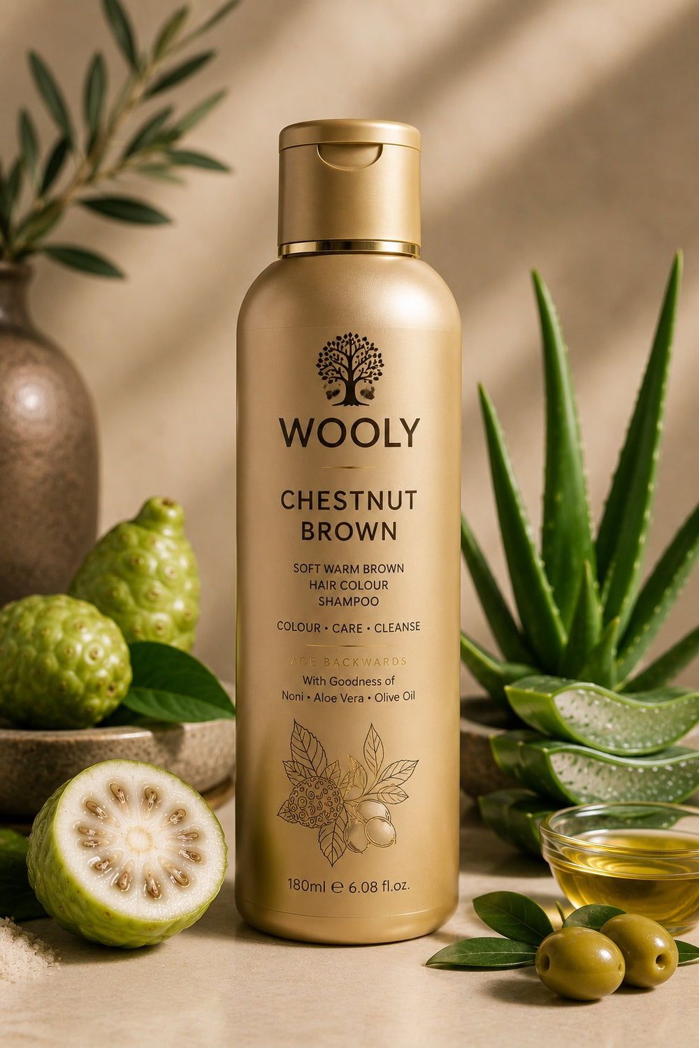 WOOLY Hair Colour Shampoo — Golden Brown